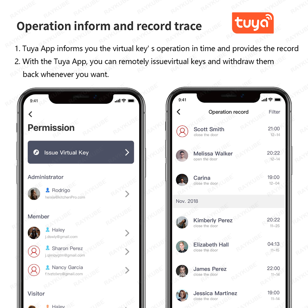 RAYKUBE A1 Pro Tuya BEL Smart  - Smart Door Lock Wifi recension och pris