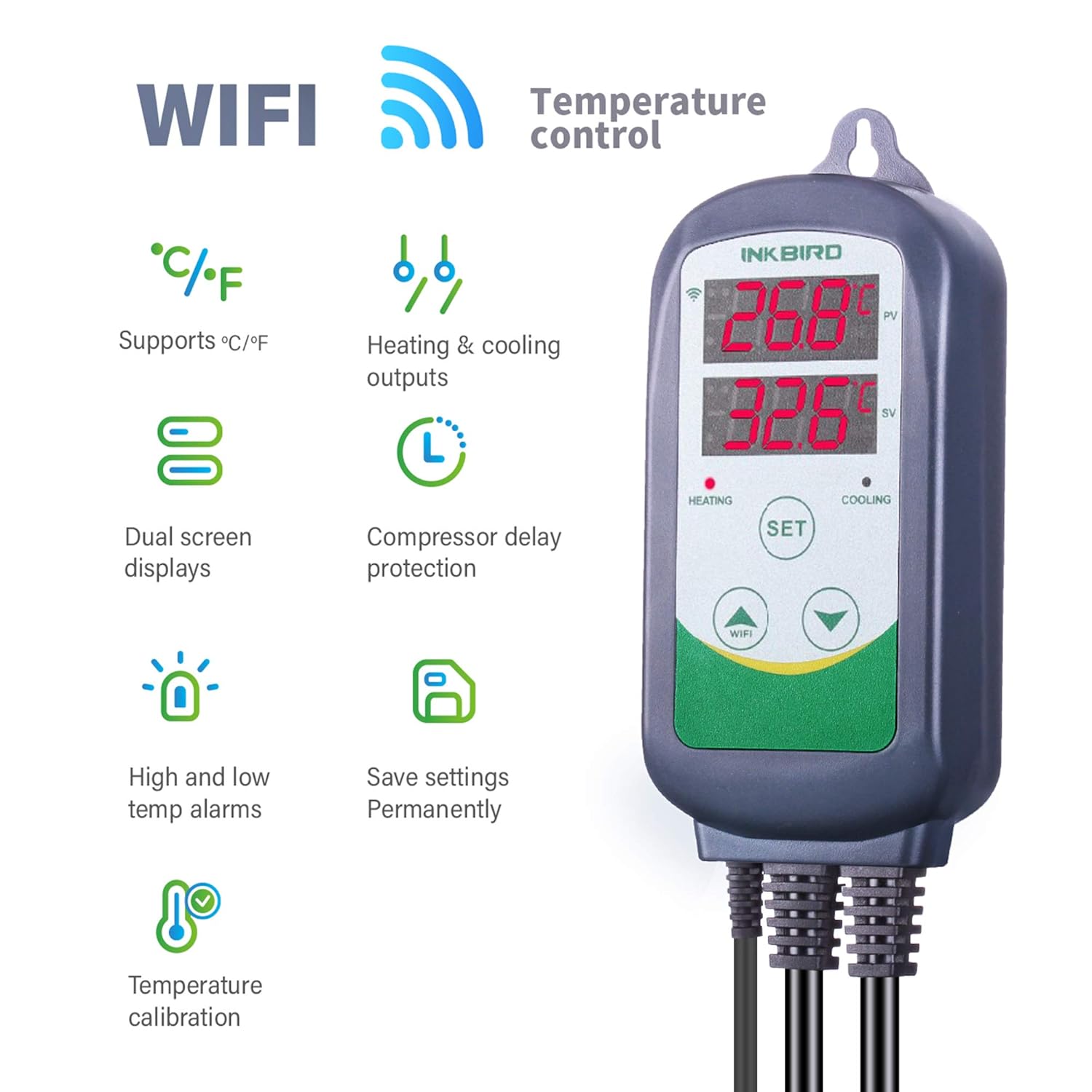 INKBIRD ITC-308-WiFi Digital T - Wifi Thermostat recension och pris