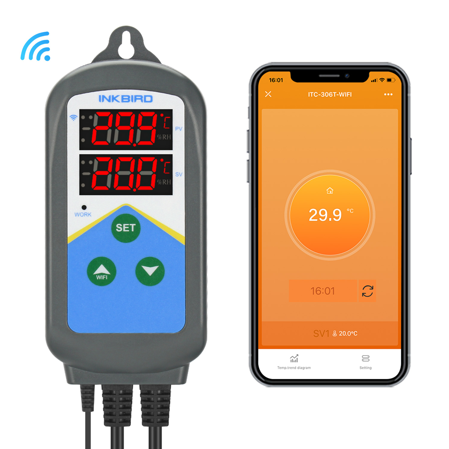 INKBIRD WIFI Thermoregulator I - Wifi Thermostat recension och pris
