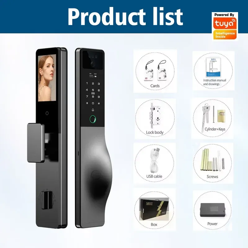 Smart Lock Intercom Password T - Smart Door Lock Wifi recension och pris