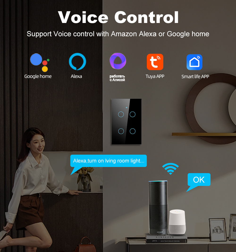 Smart Life Wifi+Bluetooth Touc - Smart Light Switch Wifi recension och pris